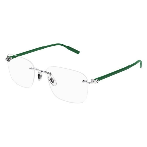 Sunglasses Montblanc MB 0222 O- 008 Silver / Transparent Green