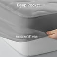 thumbnail image 6 of Cooling Mattress Pad Waterproof Cold Topper with TriSupport 3D Tech Soft Fluffy Bed Protector Deep Pocket, 6 of 8