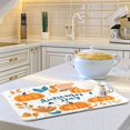thumbnail image 6 of Yayeee Dish Drying Mat for Kitchen Counter Ultra Absorbent Easy Clean Pad 24x18", Pumpkins Pattern, 6 of 7