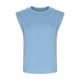 thumbnail image 6 of MKOSPLRT Girls Short Sleeve T Shirts Kids Summer Tops Sleeveless Crew Neck Lounge Tees Solid Color Comfy Tanks Loose Fit Tshirts 5-13Y, 6 of 9