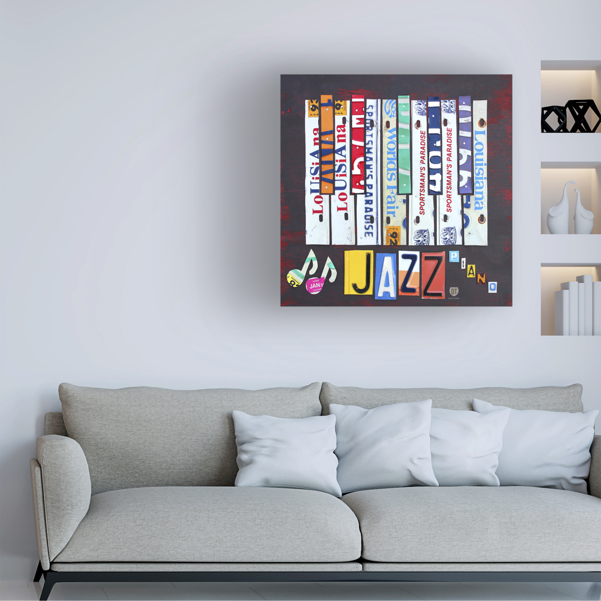 Trademark Fine Art 'Jazz Series Piano' Canvas Art by Design Turnpike
