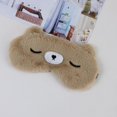 thumbnail image 2 of 5 uds antifaz para dormir de animales, 5 estilos antifaz para dormir para niños con los ojos vendados lindo antifaz opaco de felpa para niños hombres mujeres siesta de viaje, 2 of 5