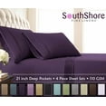 thumbnail image 6 of Stylish Pleated Hem 21-inch Extra Deep Pocket Comfortable Microfiber Sheet Set by Southshore Fine Linens, 6 of 10