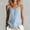 A_ Light Blue, variant on Women's Peter Pan Collar Linen Tank Top, Sleeveless Solid Color Blouse with Textured Fabric, Casual Office & Summer Wear Light Blue S