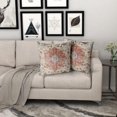 thumbnail image 7 of Light Blue Orange Boho Pillow Covers 16x16 Set of 2 Rustic Ethnic Carpet Pattern Geometric Vintage Floral Print Decorative Throw Pillows Fall Farmhouse Cushion Case Decor for Couch Sofa Bed, 7 of 7