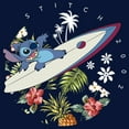 thumbnail image 2 of Boy's Lilo & Stitch Tropical Waves  Graphic Tee Navy Blue Medium, 2 of 4