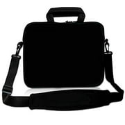 Richen Richen 9.7 10 10.1 10.2 Inches Messenger Bag Carrying Case Sleeve With Handle Accessory Pocket Fits 7 To 10-Inch Laptops/Notebook/Ebooks/Kids Tablet/Pad (7-10.2 Inch, Pure Black) Handbag
