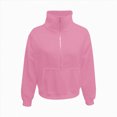thumbnail image 3 of Towmus Girls Sweatshirts Half Zip Pullover Long Sleeve with Pocket and Thumb Hole Casual Fashion Fall Winter Clothes for Kids 5-14Y, 3 of 3