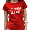 thumbnail image 2 of Mom Mother Mama Bear Printed Tshirt Mothers Day Shirt Short Sleeve T-Shirt Soft and Comfy Shirt, Lightweight Shirt Color Red X-Large, 2 of 3
