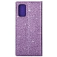 thumbnail image 6 of Galaxy A51 Case (5G Version), Allytech PU Leather Slim Fit Glitter Bling Design Shock-Absorbing Defender TPU Inner Back Cover Flip Cards Slots Wallet Case for Samsung Galaxy A51 5G, Purple, 6 of 8