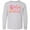 AC-Heather Grey, variant on Girl Cruise with flowers Long Sleeve Youth T-Shirt