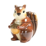 Bico Squirrel 8 inch Air Tight Cookie Jar, Handpainted, Dishwasher Safe