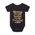 thumbnail image 2 of Baby Boys And Girls Casual Cute Onesie With "I'm Not Spoiled My Grandpa Just Love Me" For Summer Pregnancy Gift, 2 of 5