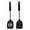 Black, variant on Zmeidao Solid and Slotted Spatula, Heavy Duty Turner Spatula for Cooking, Non-Stick Heat-Resistant Kitchenware for Baking, Flipping Eggs, Pancake, Burgers, Fish, Set of 2