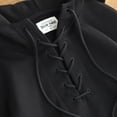 thumbnail image 4 of Handshe Men's Casual Solid Color Drawstring Hooded Long - Sleeve Jacket, 4 of 5