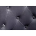 thumbnail image 4 of Montura Contemporary Tufted Velvet Chair with Nailhead Trim(Set of 2) in Gray, 4 of 12