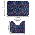 thumbnail image 3 of Yiaed Cute Line Fish Print Bathroom Mat Set 2 Pieces Mat Anti-Skid Pad Ultra Soft and Absorbent Bathroom Bath Mat Contour Bath Rugs for Toilet Base, 3 of 6