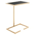thumbnail image 4 of Safavieh Neil Solid Classic Accent Table, Gold Leaf/Black Glass, 4 of 10