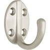 DISCONTINUED Brainerd Single Robe Hook, Satin Nickel