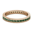 thumbnail image 3 of TriJewels 1.58 ctw Round Lab Created Alexandrite (2.40 mm) Eternity Band in 10K Rose Gold, 3 of 6