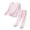 Pink, variant on Ruyang Boys Girls Plain Clothing Set Kids Trendy 2 Piece Outfits Long Sleeve Crewneck Thin Tops Elastic Waist Pants Fall Winter Clothes