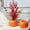Orange, variant on HongHeng Originality Plastic Flower Pot Imitation Pumpkin Shape Decoration Vase Festive Dress PS New Material Two Halves Splicing