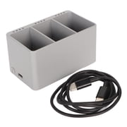 BIMZUC Drone Battery Charging Hub for DJI Mini 3 and Mini 3 Pro, 3-Battery Simultaneous Charger, Portable Aerial Drone Accessories with Type C Input, Space-Saving Design, Lightweight Black