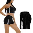 thumbnail image 5 of Gibobby Yoga pants cortos mujer Pantalones cortos de yoga de alta elasticidad para mujer, pantalones cortos casuales sueltos para correr en casa(Negro,CH), 5 of 5