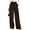 Dark Brown, variant on Womens Wide Leg Dress Pants Business Casual Flowy Work Palazzo Pants High Waisted Slacks Trousers