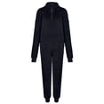 thumbnail image 4 of Kcodviy Women'S Casual Pajamas Set Soft Warm Sweatsuit Sets Warm Sports Suit For Winter Satin Pants Set For Women Bride Pajama Set For Women Night Wear Women Light Pajamas For Women Romper Paj, 4 of 8