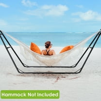 Arlopu Heavy-Duty Steel Hammock Stand for 2-3 People 550 LBS Capacity Universal Hammock Stand for Indoor & Outdoor