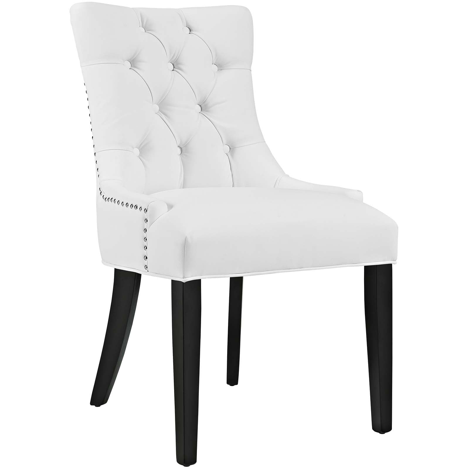 Modern Contemporary Urban Design Kitchen Room Dining Chair, White, Faux