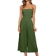thumbnail image 1 of Gibobby pantalones siameses Mono de pierna ancha informal de cintura alta con tirantes de verano para mujer con bolsillos(Verdinegro， S), 1 of 5