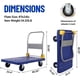 thumbnail image 2 of Qinaqin cm de Profundidaduty Plegable Platform Truck 2000 lbs Capacity Alturaand Carro con 5" Ruedas 41" x 24" Flatbed, 2 of 7