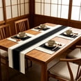 thumbnail image 4 of Dining Table Runner and Placemat Set Linen Material, 1 Table Runner with 4 Placemats, Multicolor Kitchen Table Decor, 4 of 6