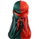 thumbnail image 5 of Two Tone Men Silky Durag Hip-hop Rapper Doo Rag,45 inch Long Tail,360 Waves Du rag Headwraps(2/3 Packed), 5 of 5
