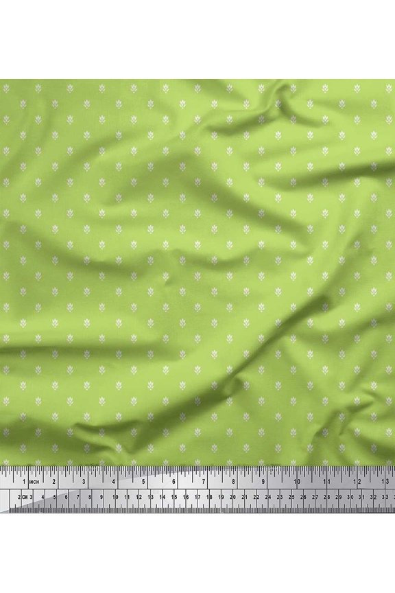 Satin Silk Fabric Flower Artistic Printed Fabric 1 Yard 42 Inch Wide