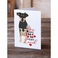 thumbnail image 2 of Rottweiler Black and Tan #3 so Loved Greeting Cards and Envelopes Pack of 8 7 in x 5 in, 2 of 3