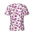 thumbnail image 6 of Vsdgher Orchids Flowers Print Men's Dry Fit Mesh Athletic Shirts Moisture Wicking Tennis T-Shirt Tops, 6 of 9