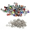 thumbnail image 1 of Jewelry Accessories,100Sets 4mm Metal Eyelets Scrapbooking Card Hole Leather Craft Garment Accessory (Mixed Color), 1 of 2