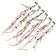 thumbnail image 3 of 6 uds tocado de pluma étnica accesorios para el cabello indio extensiones de pinza para el cabello para mujeres, 3 of 7