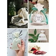 thumbnail image 6 of Mandala Crafts Cotton Muslin Bags with Drawstring - Natural Cotton Drawstring Bags - Unbleached Cloth Sachet Bags Empty Drawstring Pouch Set for Favor Gift 15 PCs 8X12 Inches, 6 of 6