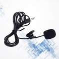 thumbnail image 2 of Portable Mini Microphone with Sponge for Talking Clipon Design Compatible with Devices 3.5mm Plug Black, 2 of 9