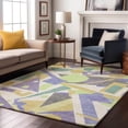 thumbnail image 7 of Addison Rugs Mayfield Premium Machine Washable Transitional Geometric Lavender Rectangle Rug, 9' X 12' Machine Washable Transitional Geometric Lavender Oversized Sherpa Throw Blanket, 7 of 7