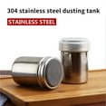 thumbnail image 2 of tredstone Coffee Shaker Silver with Cover Sugar Flour Fine Mesh Powder Duster Sprayer Baking Kitchen Accessories Bakeware, 2 of 5