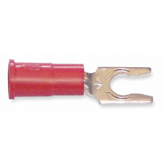 3m Fork Terminal,Lockng,#6 Stud,Red,PK100  MV18-6FLX