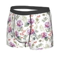 thumbnail image 2 of Wukai Orchids Flowers Print Men’s Underwear Breathable Boxer Briefs,&nbsp;Moisture Wicking & Breathable-X-Large, 2 of 7