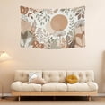 thumbnail image 6 of Bohemian Tapestry Wall Hanging, Neutral Earth Tone Boho Sun Tapestries for Dorm Living Room Bedroom Decor,Boho Room Accent, Bed Throw,60"x50", 6 of 6