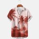 thumbnail image 4 of Camisetas de Lino para Hombres Vintage Bowling Manga Corta Cuello Cubano, Retro Playa Y Verano Hombre Manga Corta Botón Abajo Camisetas, 4 of 6