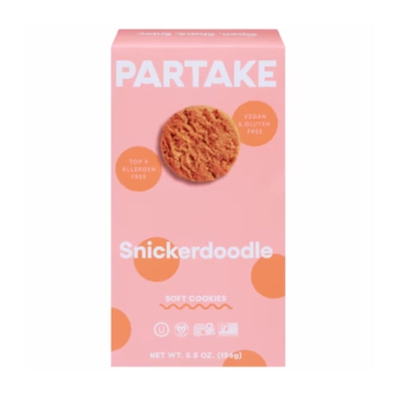 PARTAKE FOODS - Cookie Snickerdoodle Food 5.5OZ ( Pack of 6)